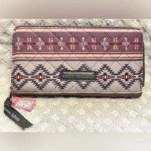 Simply Southern - Quitled Wallet - Aztec - New With Tags - purple/gray
